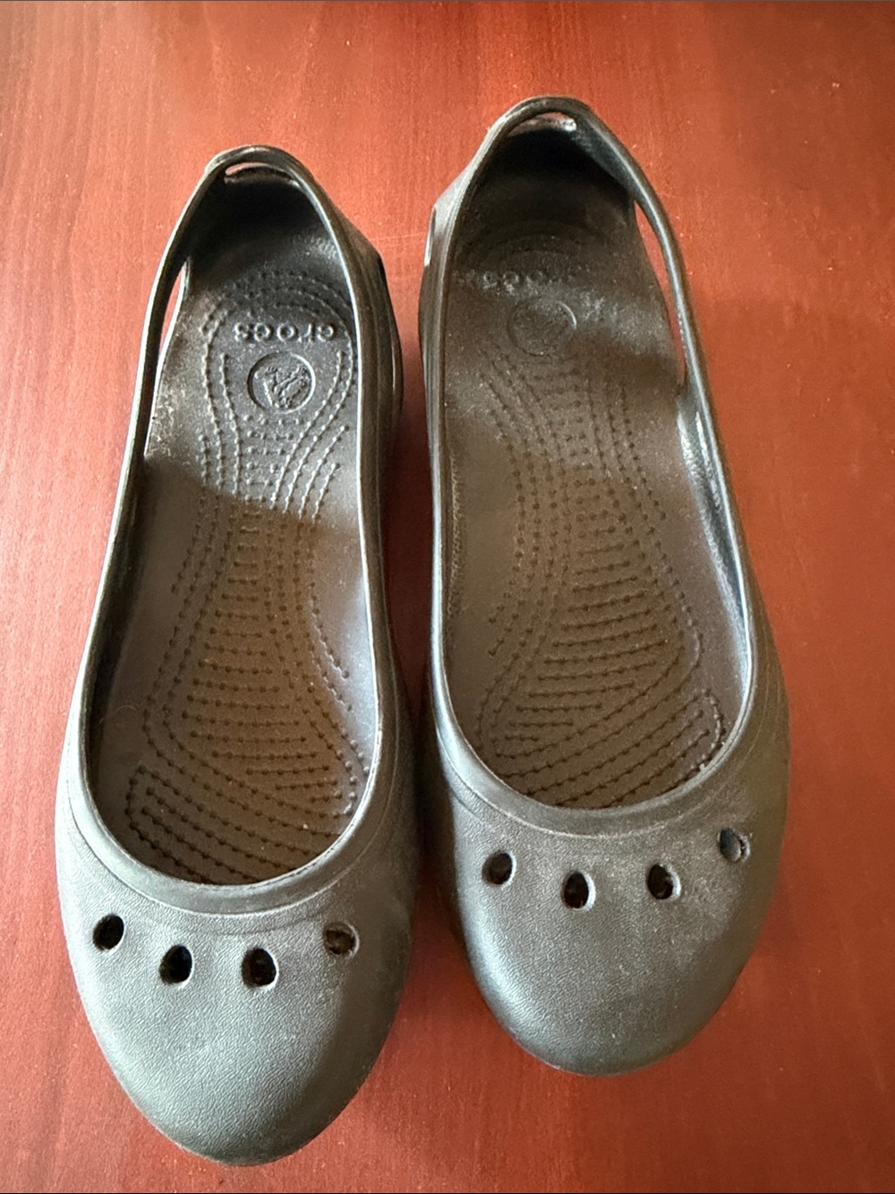 CROCS Women’s Black Slip-On Ballet Flats